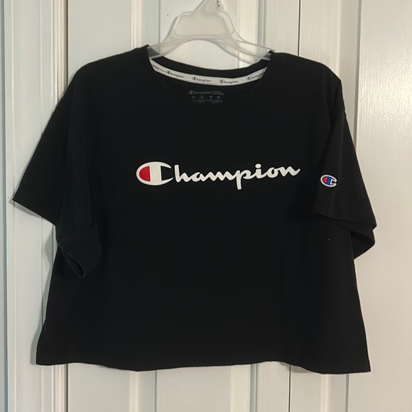 Champion Tops - Women’s Black Champion Crop Top